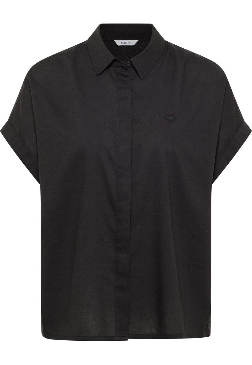 Kurzarm Bluse mit lockerer Passform