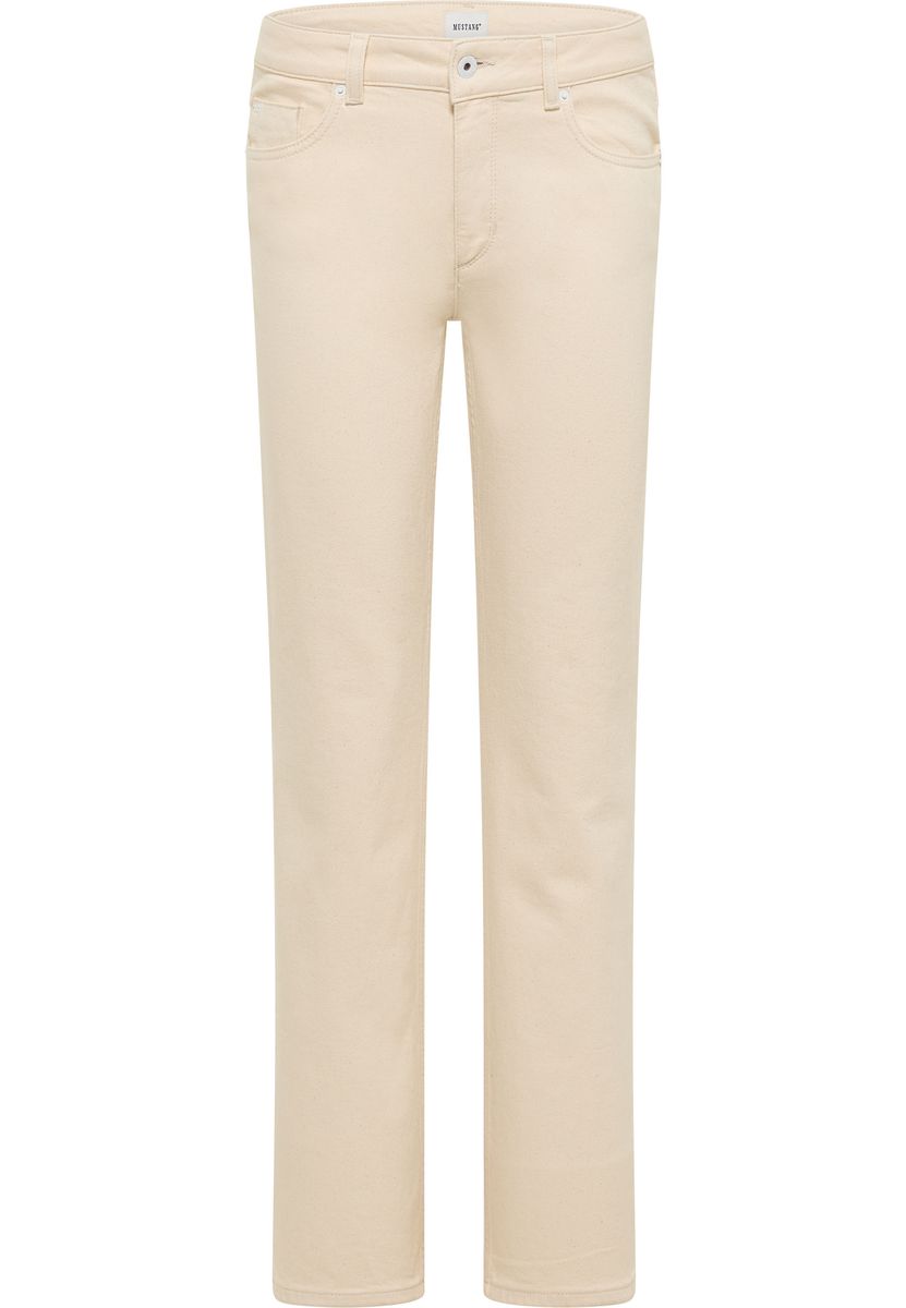 Schmale Bootcut Jeans in Off-White