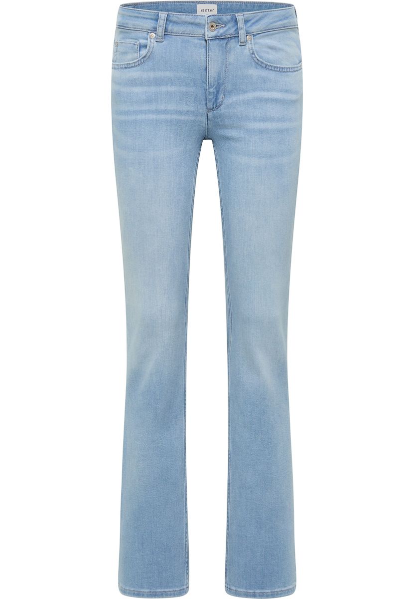 Slim Bootcut Jeans Helle Waschung Denim