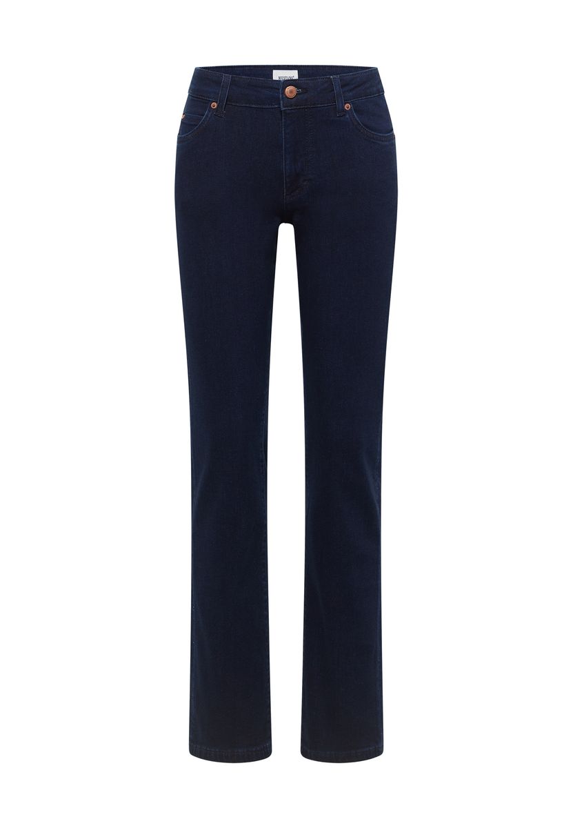 Dunkelblaue Relaxed Straight Leg Jeans