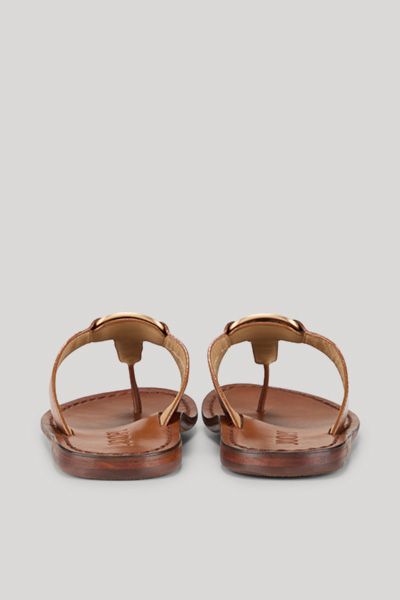 JOOP! Unico Cresta Lina Zehentrenner-Sandalen aus Leder mit Logo für Damen