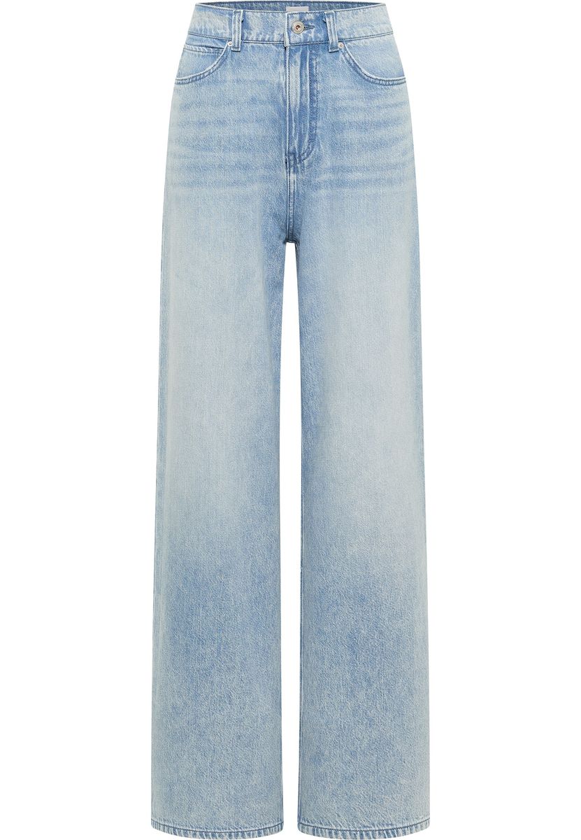 Weitgeschnittene High-Waist Jeans