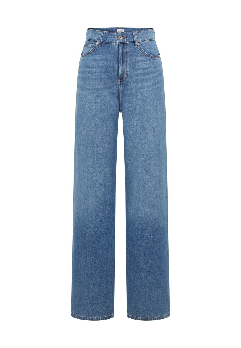 Weitgeschnittene High-Waist Jeans