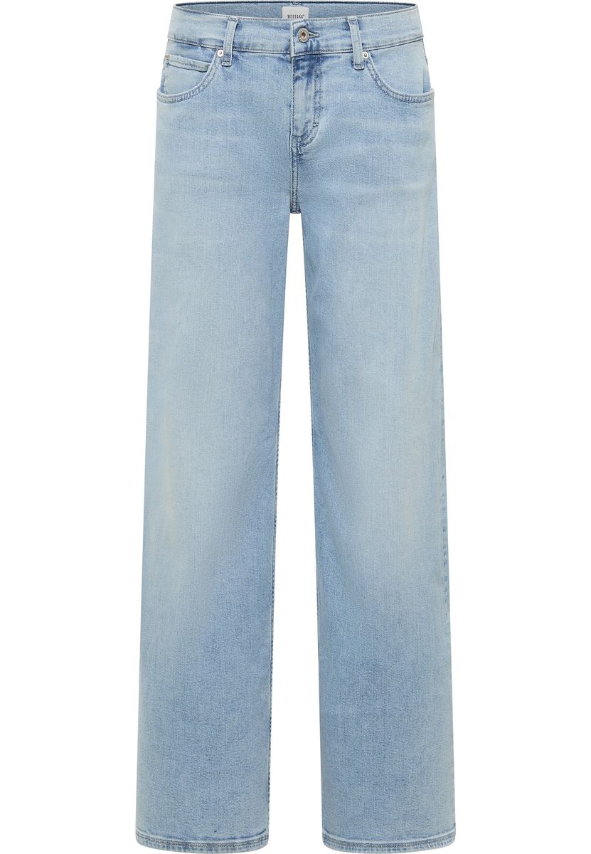 Weit geschnittene Jeans mit heller Waschung