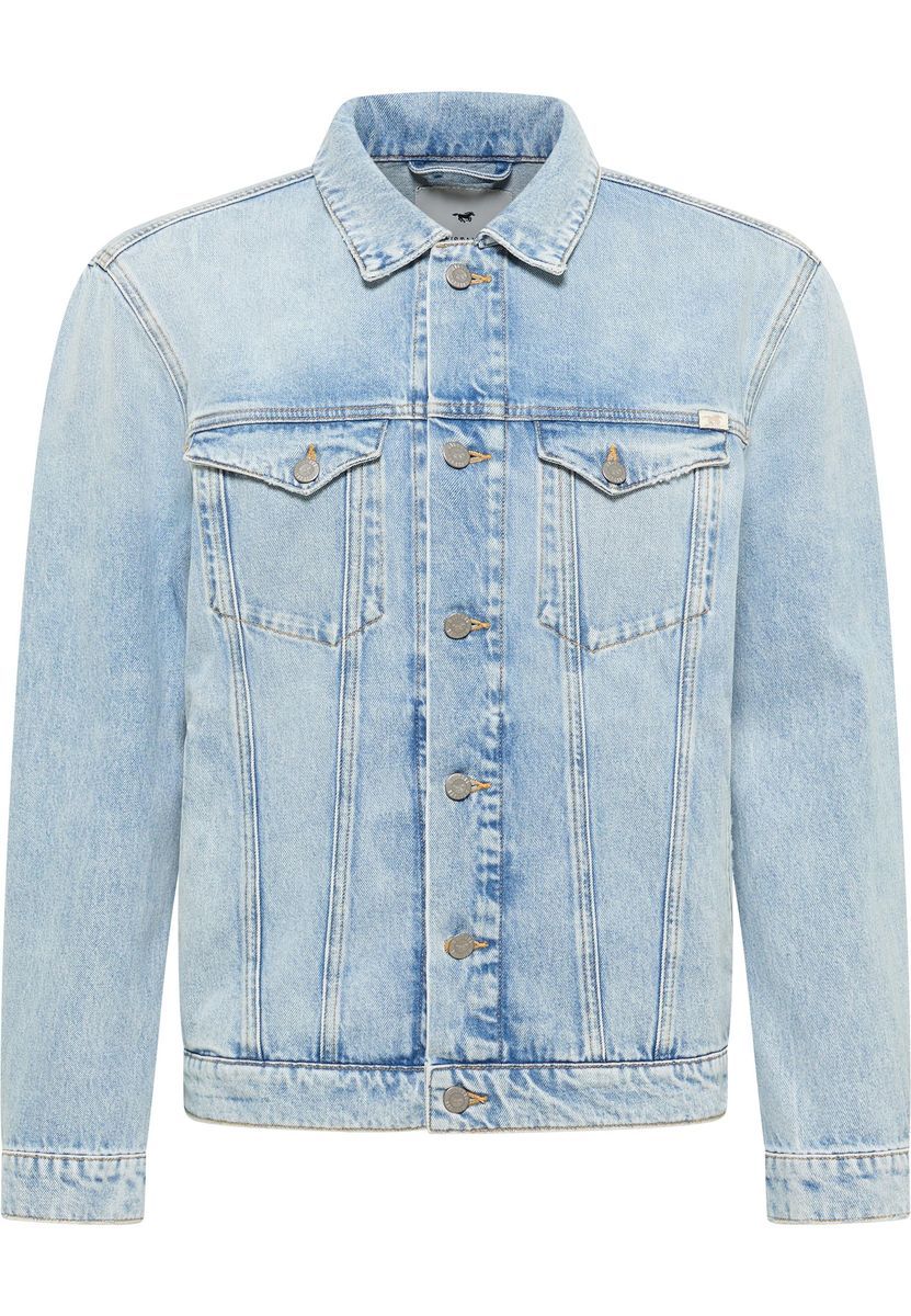 Jeansjacke mit heller Waschung