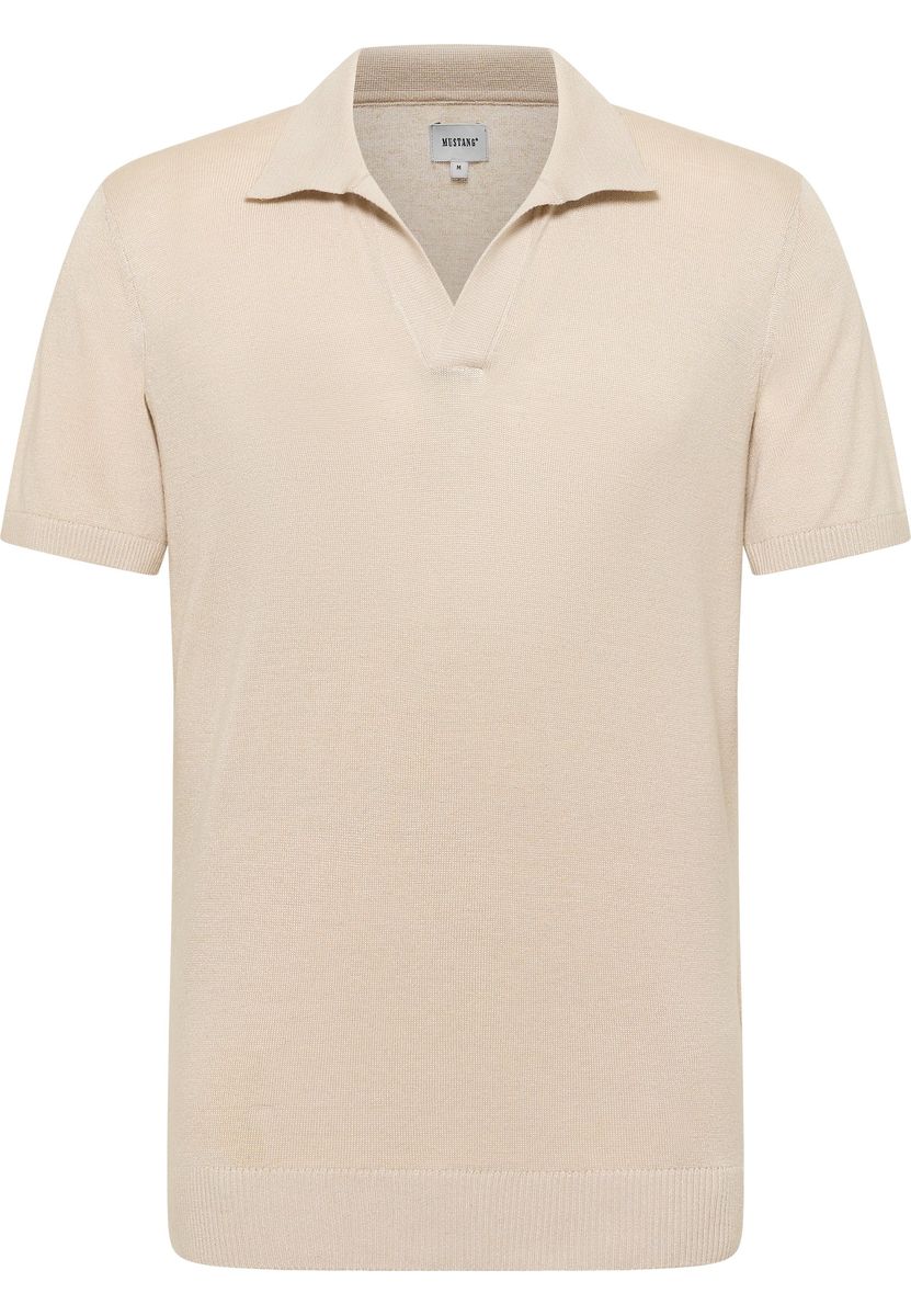 Elegantes gestricktes Kurzarm-Poloshirt