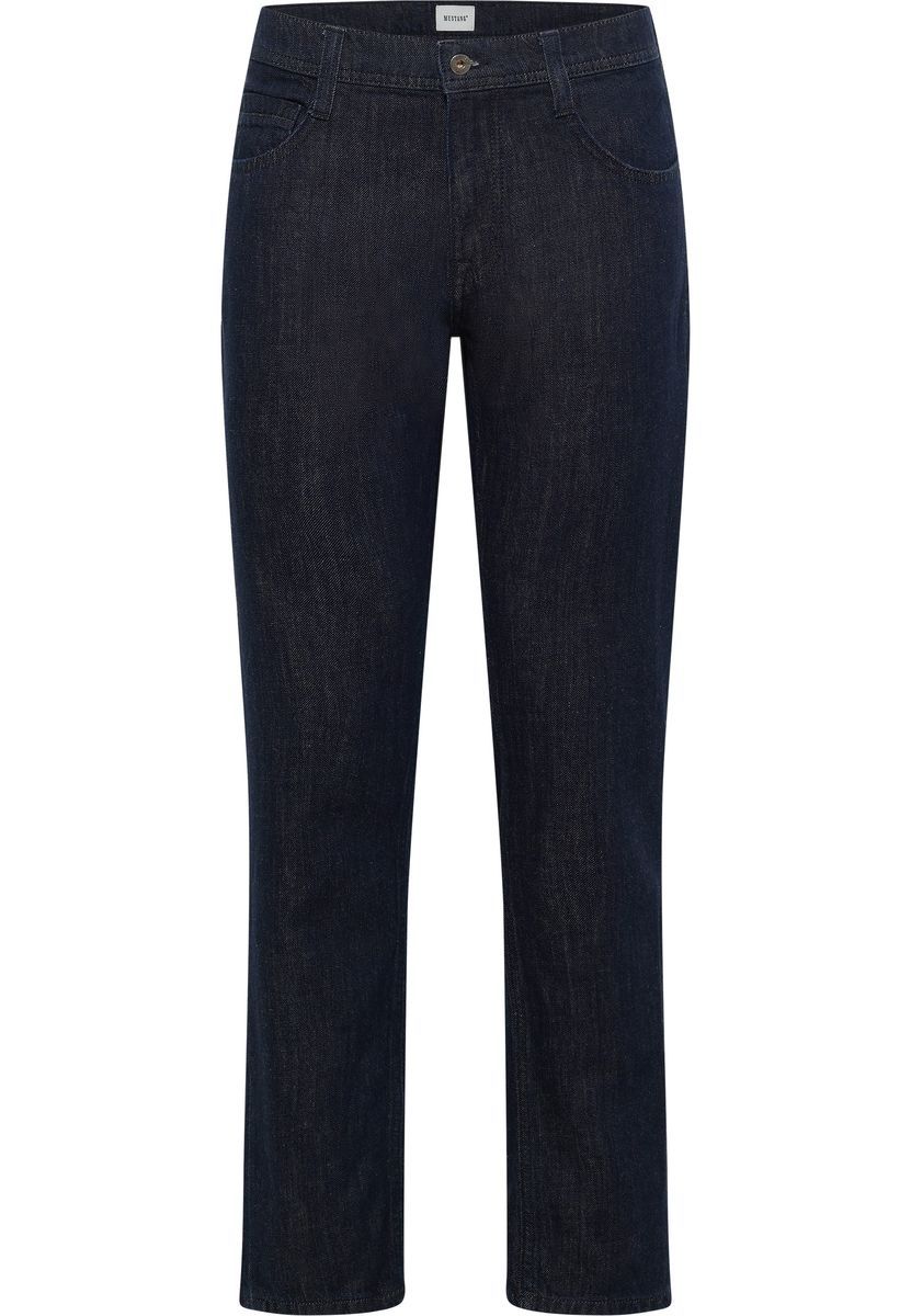 Dunkelblaue Jeans mit geradem Bein