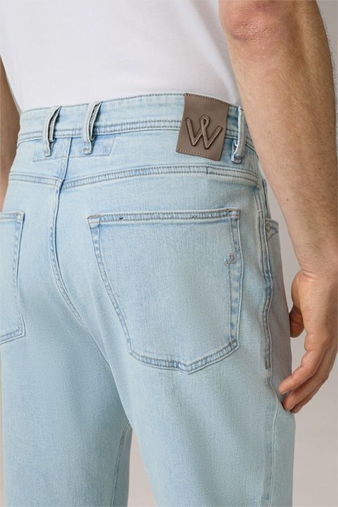 Windsor Rome Jeans gewaschenes Denim hellblau klassisch Five-Pocket