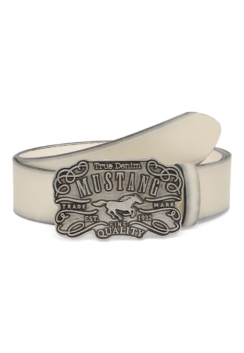 Ledergürtel im Vintage-Stil mit Schnalle