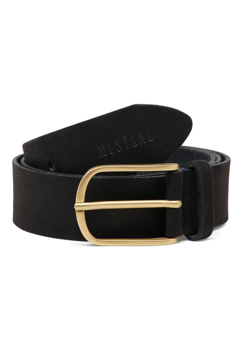 Wildleder Gürtel mit goldener Schnalle