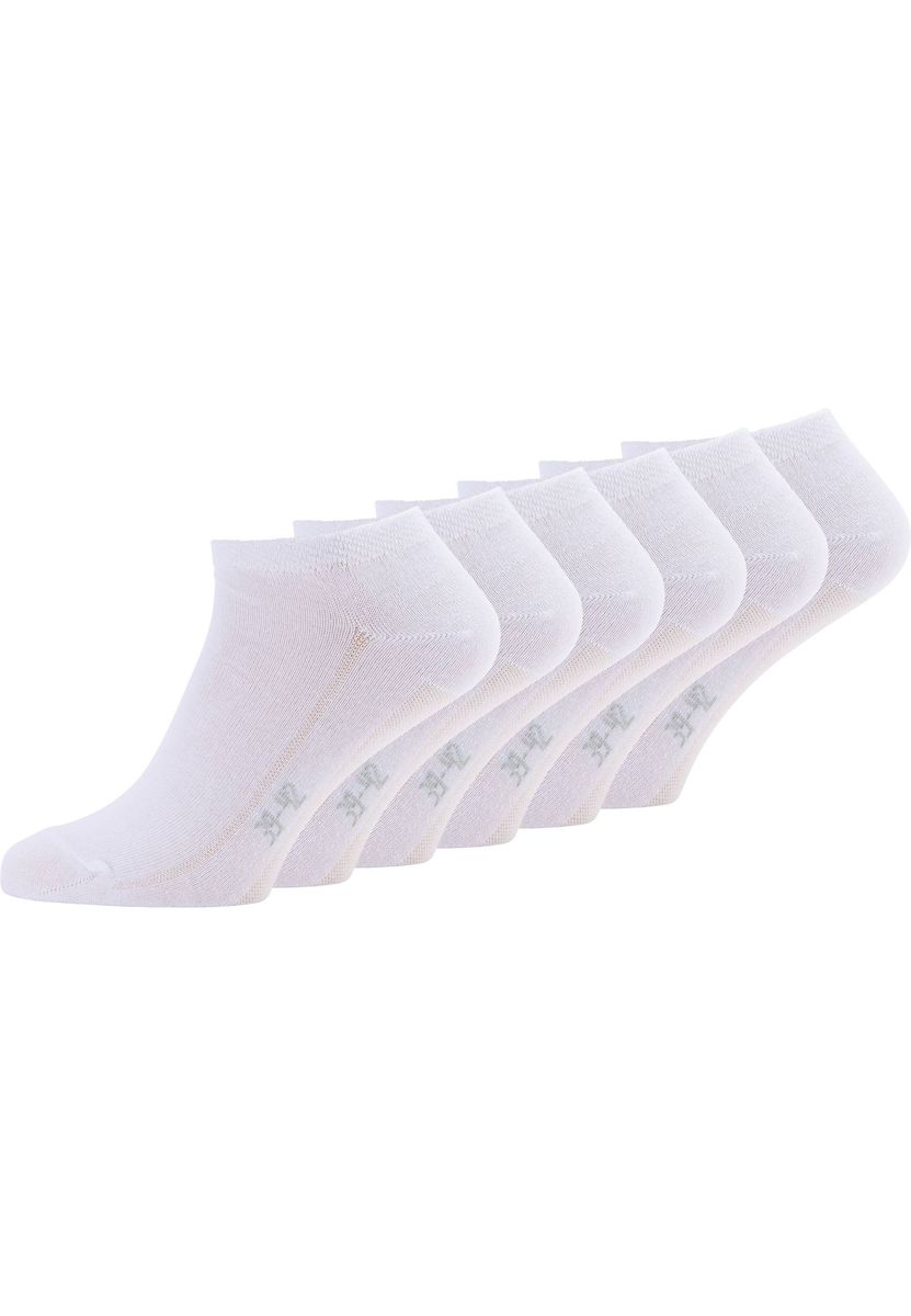 Klassische weiße Knöchelsocken aus Baumwollmischung