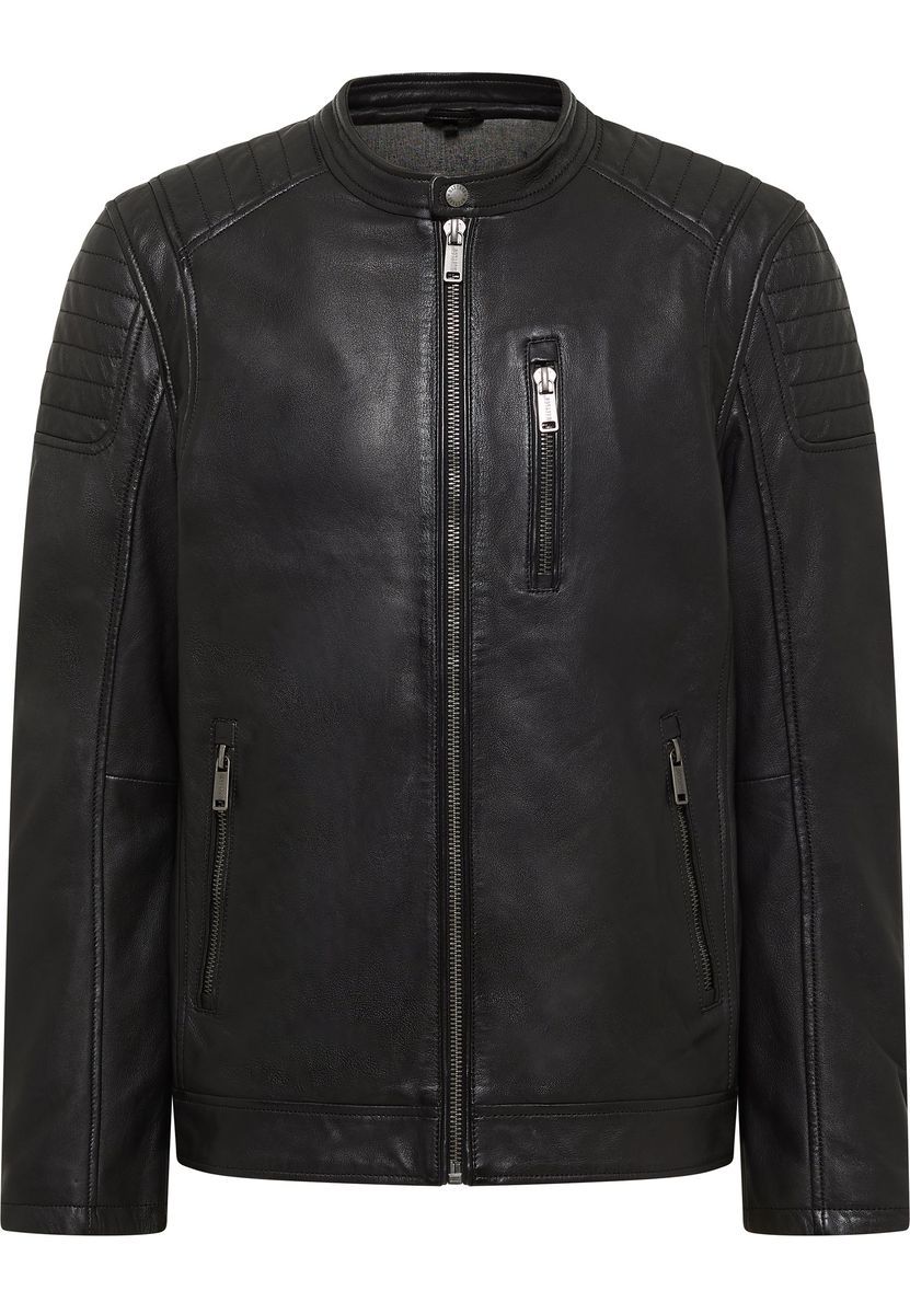 Klassische Bikerjacke aus Lammleder