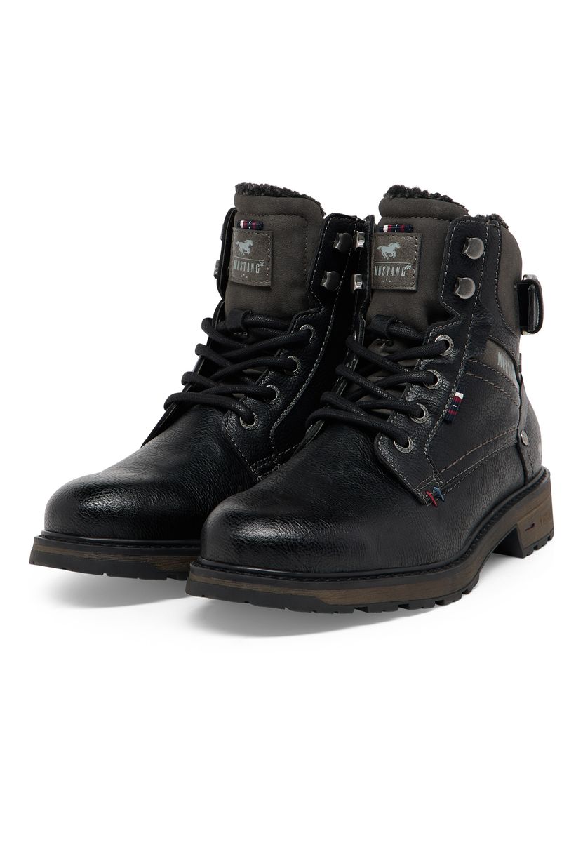 Robuste Schnürstiefeletten mit Warmfutter