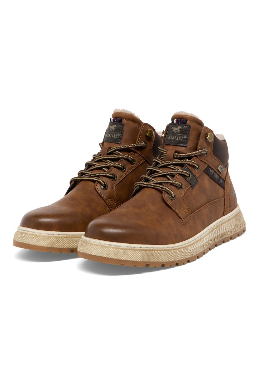 Herren Kunstleder Stiefeletten