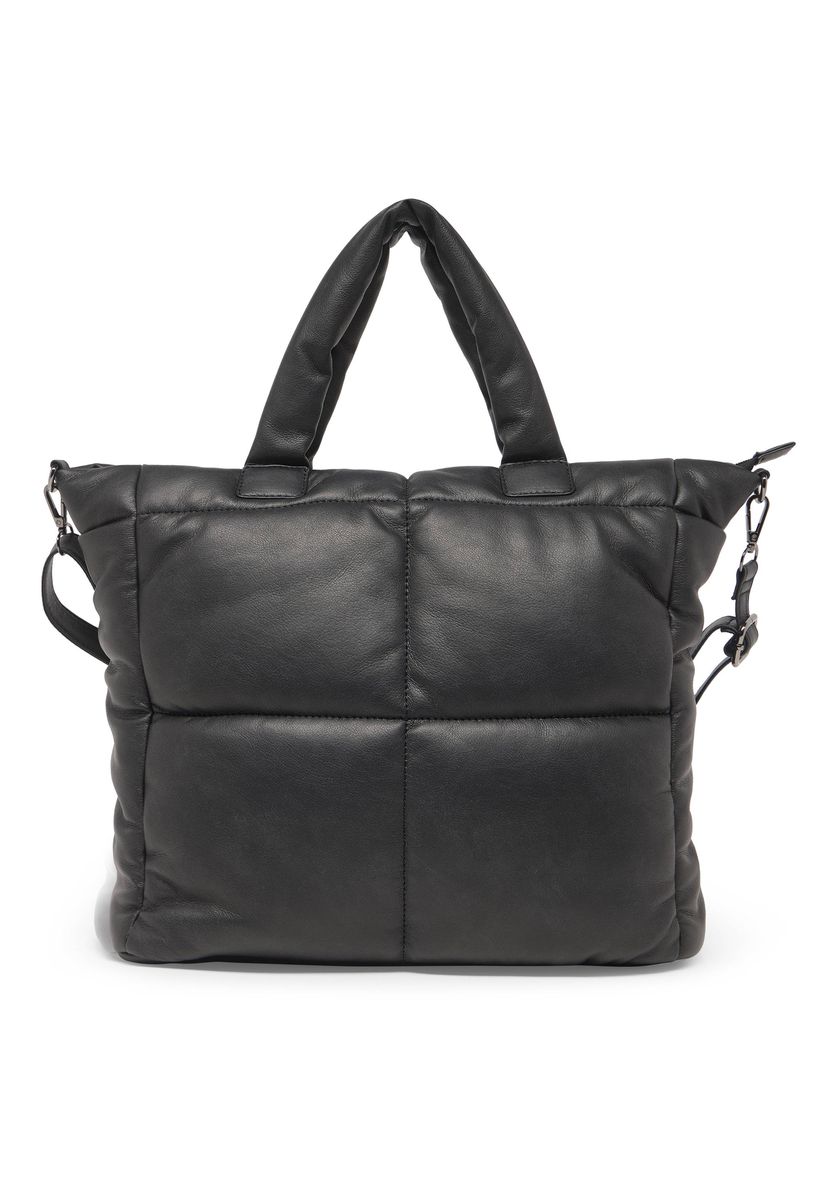 Gesteppte Tragetasche aus Kunstleder