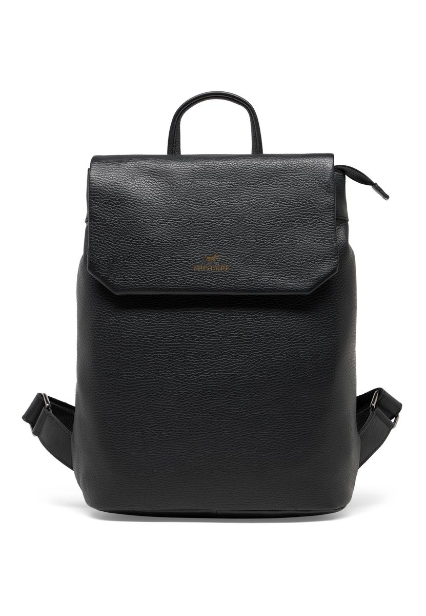 Klassischer Lederrucksack mit Überschlag