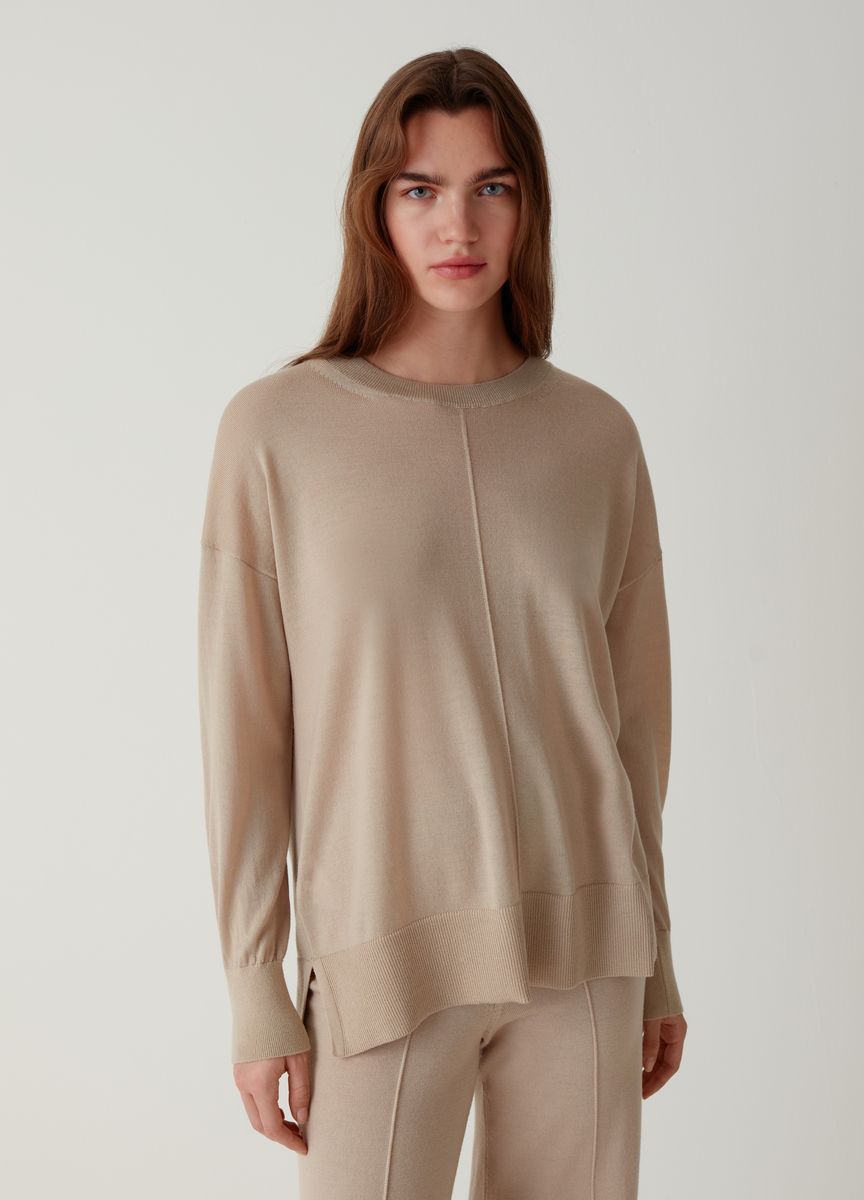 Strickpullover mit entspannter Passform
