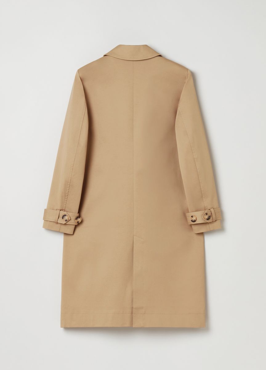 Klassischer einreihiger Trenchcoat