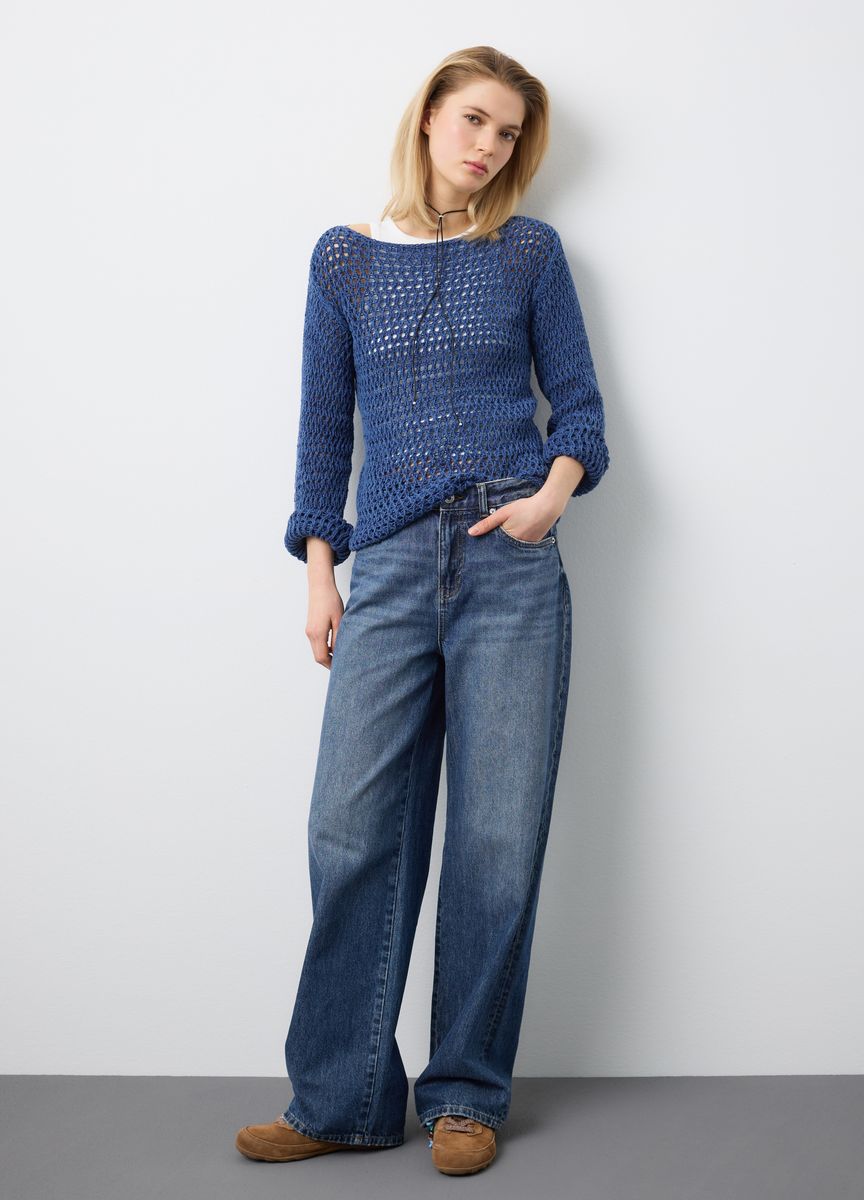 Klassische Strickjacke mit Taschen