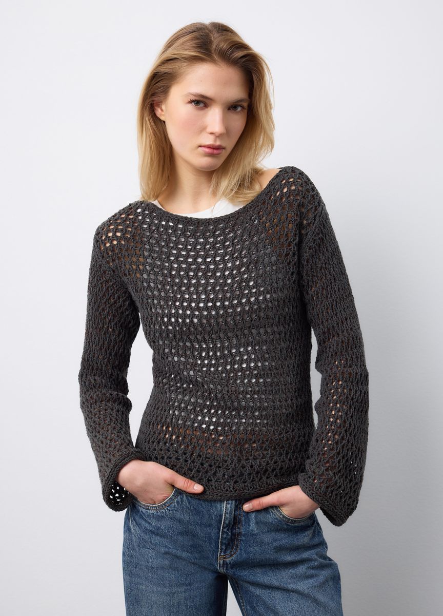 Klassische Strickjacke mit Taschen