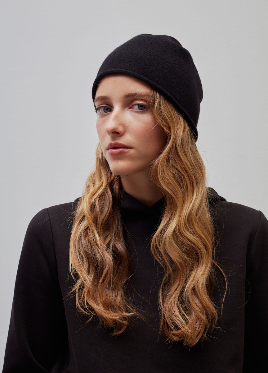 Klassische Strickmütze aus Kaschmir