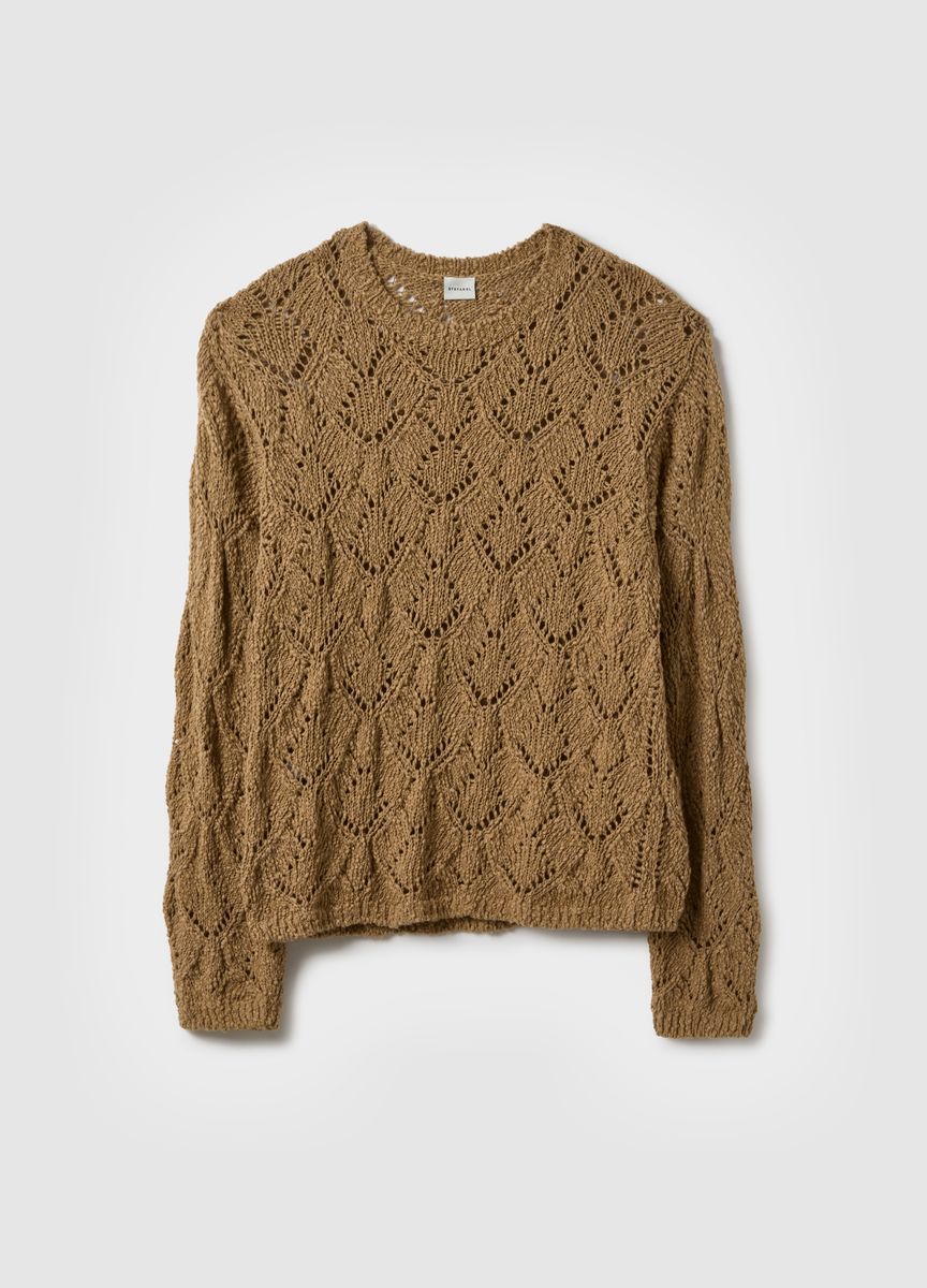 Klassischer einfarbiger Strickschal