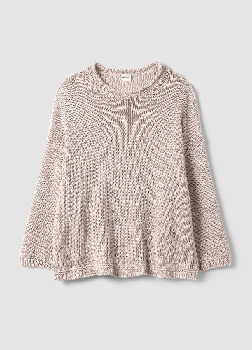Klassischer einfarbiger Strickschal