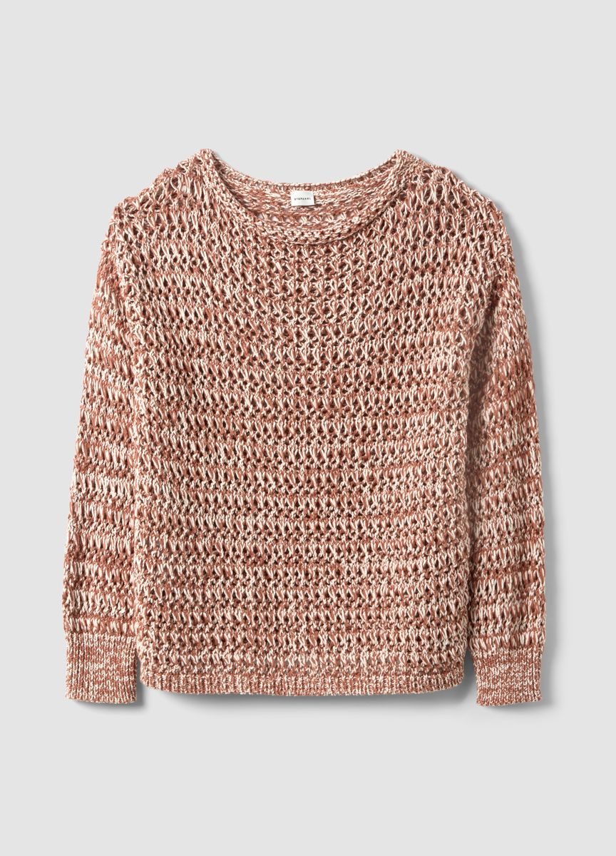 Klassischer einfarbiger Strickschal
