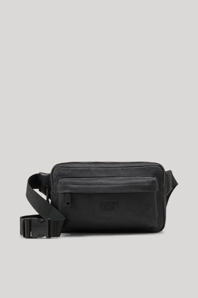 Joop Jeans Buccino Lino Schwarze Gürteltasche mit verstellbarem Riemen