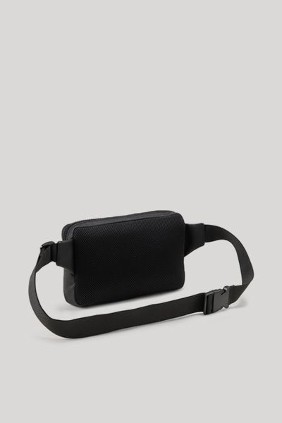 Joop Jeans Buccino Lino Schwarze Gürteltasche mit verstellbarem Riemen