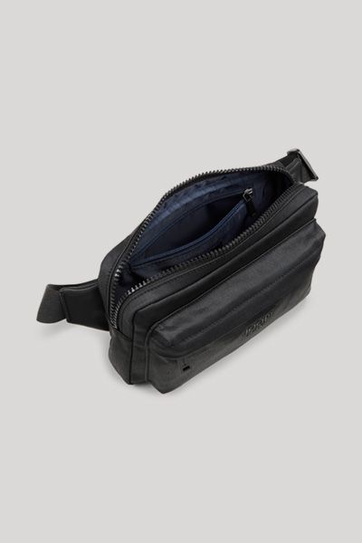 Joop Jeans Buccino Lino Schwarze Gürteltasche mit verstellbarem Riemen