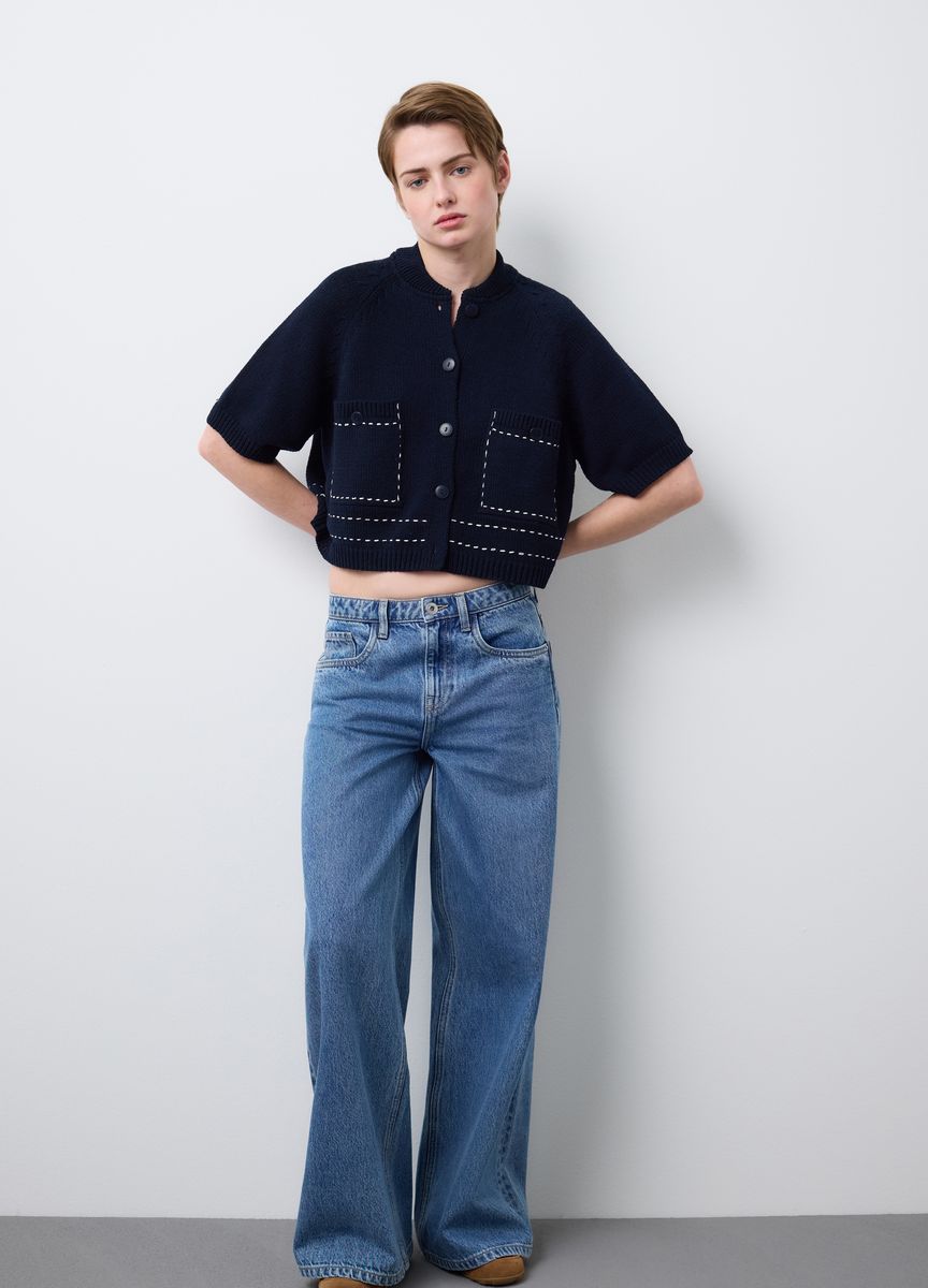 Eleganter elfenbeinfarbener Woll-Rollkragenpullover