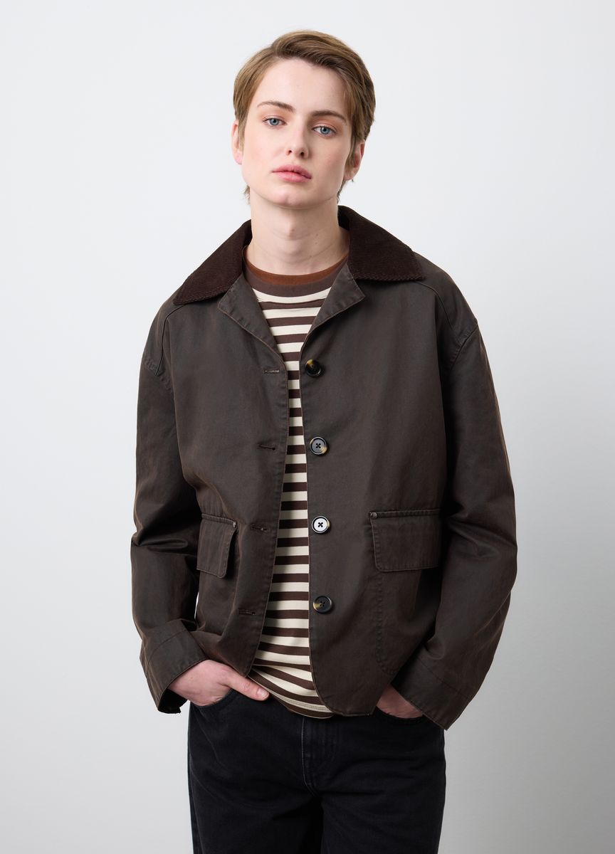 Strickjacke in lockerer Passform mit Taschen