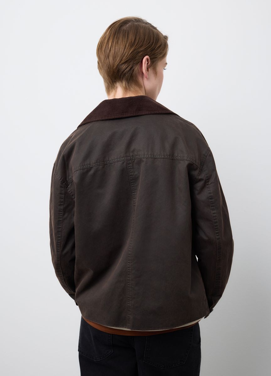 Strickjacke in lockerer Passform mit Taschen