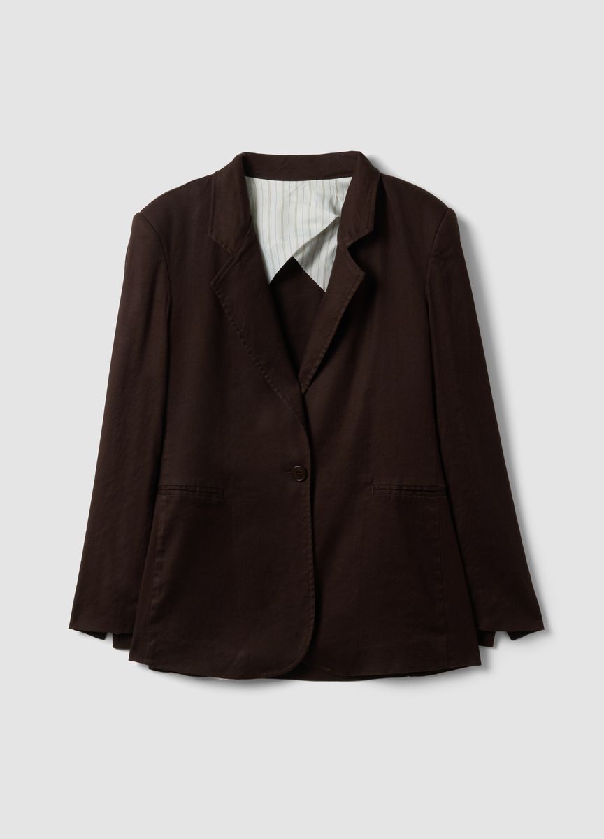 Strickjacke in lockerer Passform mit Taschen