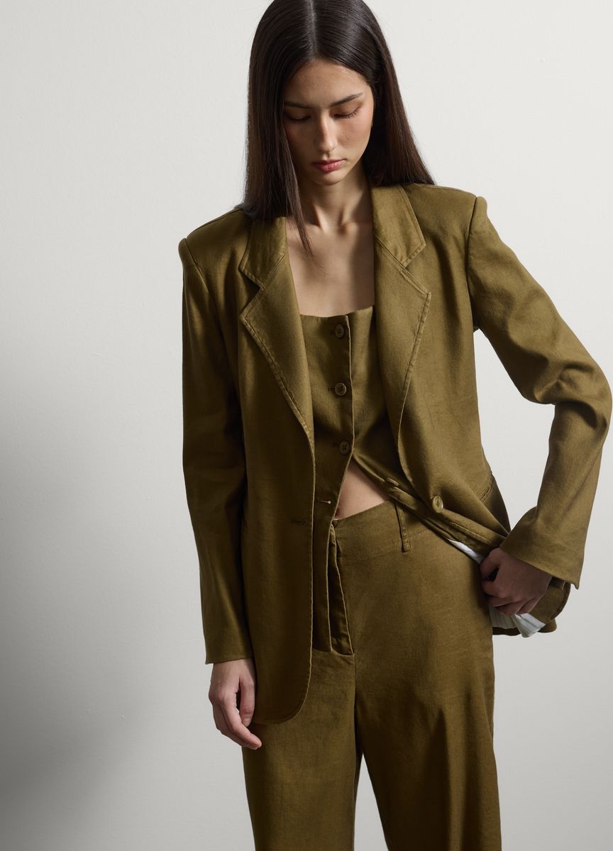 Strickjacke in lockerer Passform mit Taschen