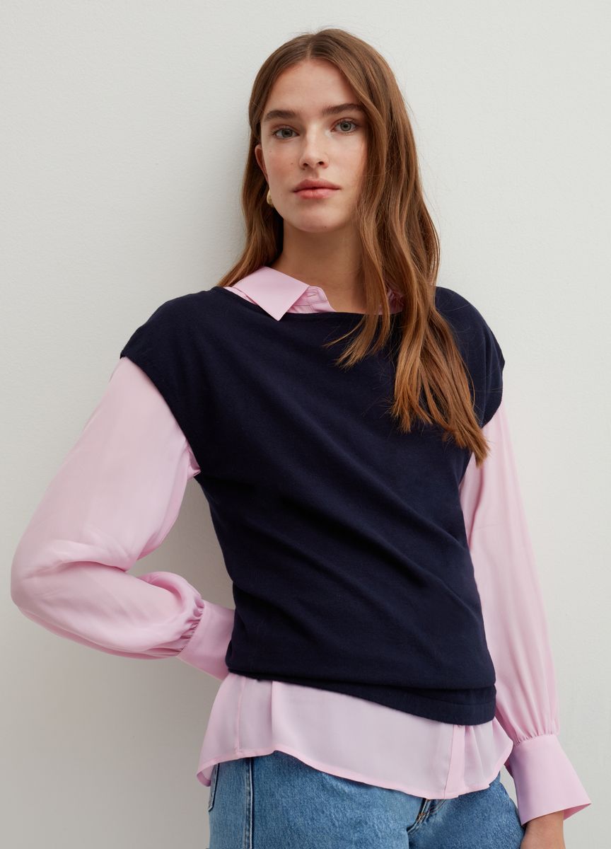 Ärmelloser Strick-Pullunder