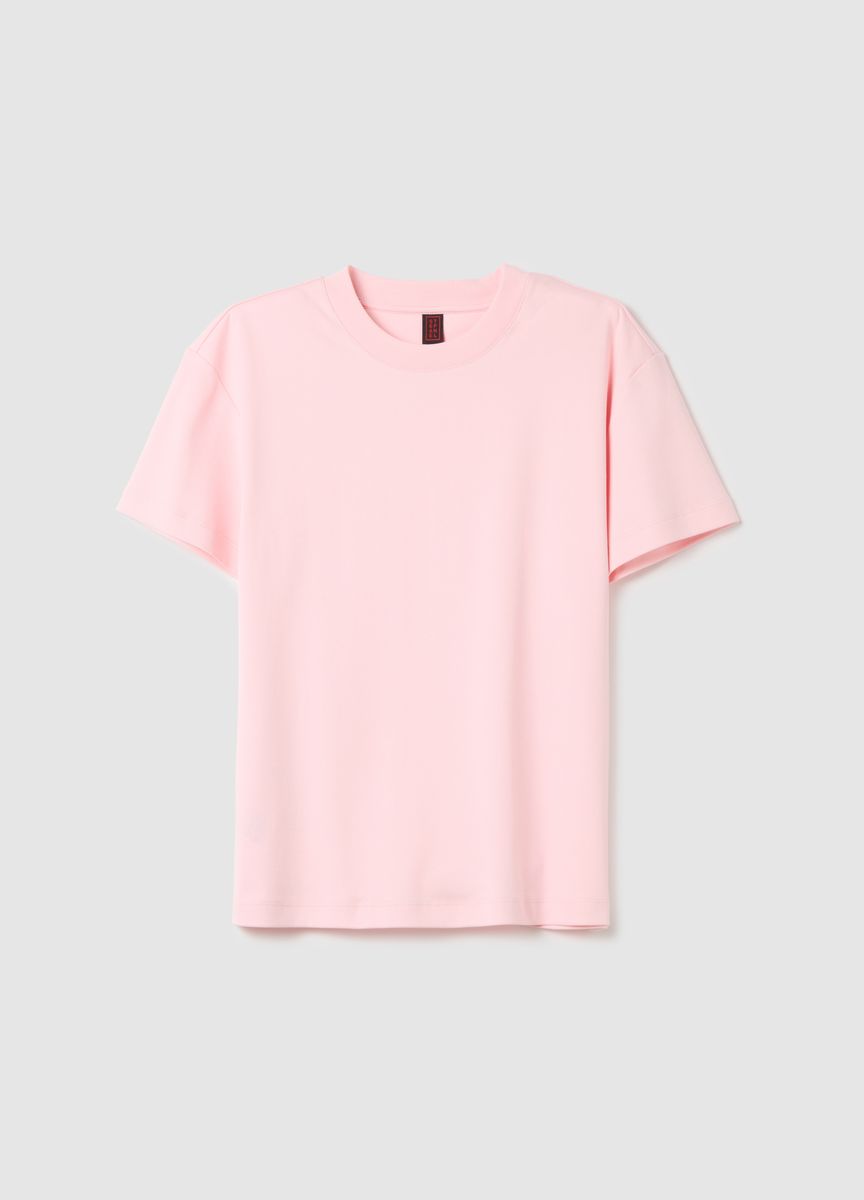 Klassisches Baumwoll-T-Shirt mit Rundhalsausschnitt