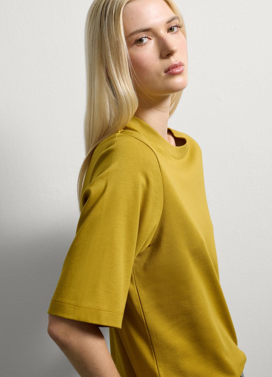Klassisches Baumwoll-T-Shirt mit Rundhalsausschnitt