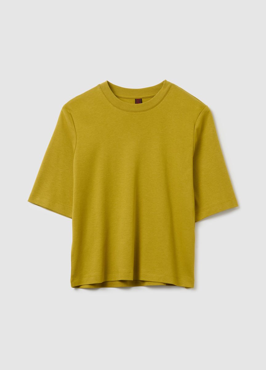 Klassisches Baumwoll-T-Shirt mit Rundhalsausschnitt