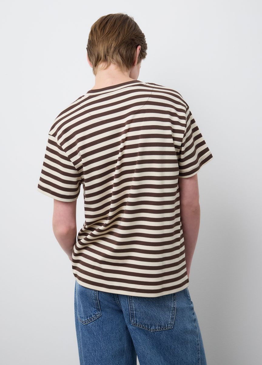 Klassisches Baumwoll-T-Shirt mit Rundhalsausschnitt