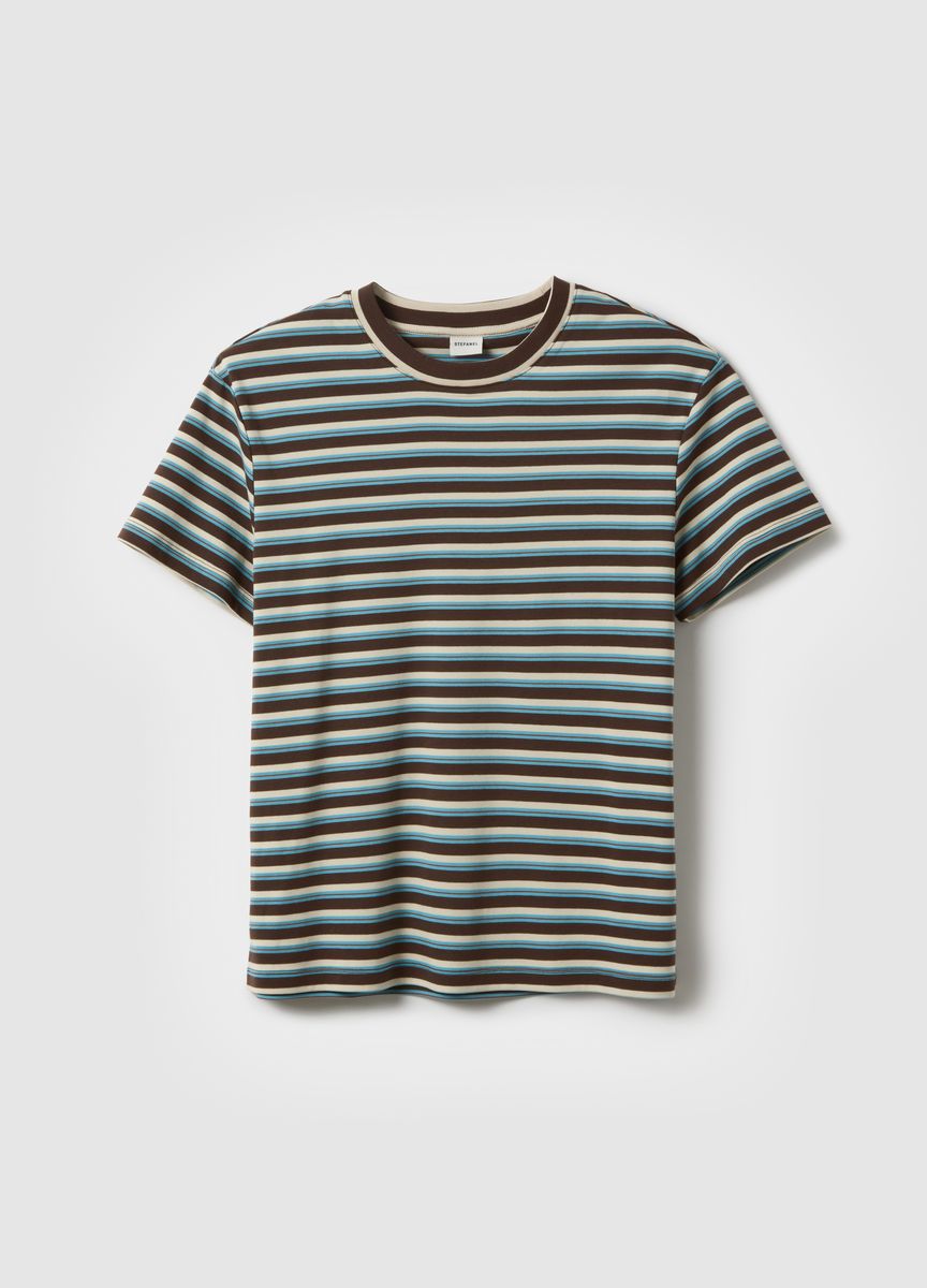 Klassisches Baumwoll-T-Shirt mit Rundhalsausschnitt