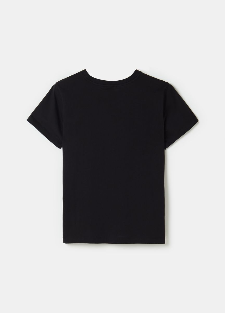 Klassisches Baumwoll-T-Shirt mit Rundhalsausschnitt