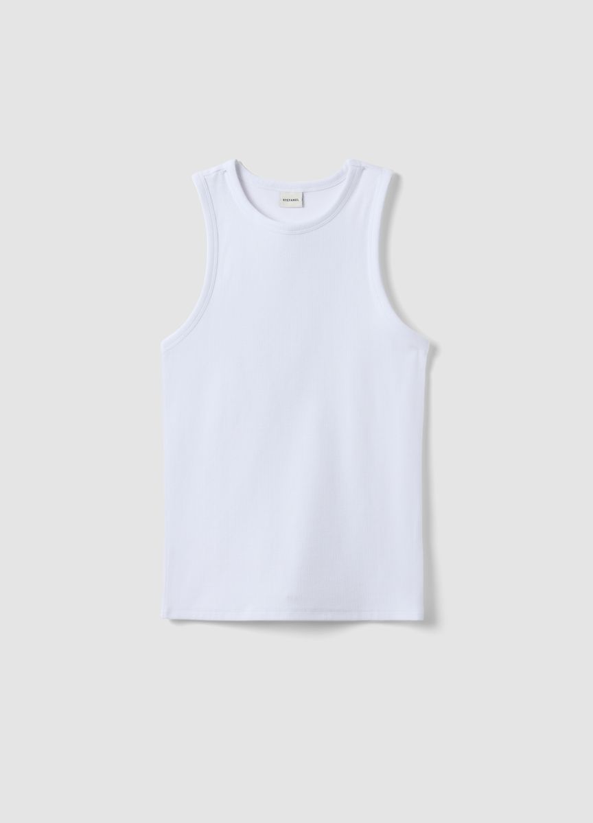 Klassisches Baumwoll-T-Shirt mit Rundhalsausschnitt