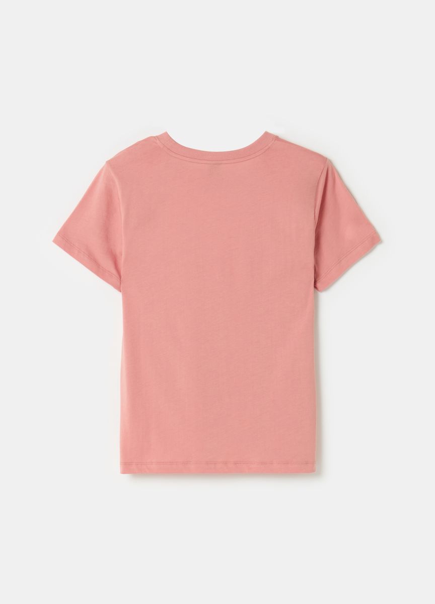 Klassisches Baumwoll-T-Shirt mit Rundhalsausschnitt