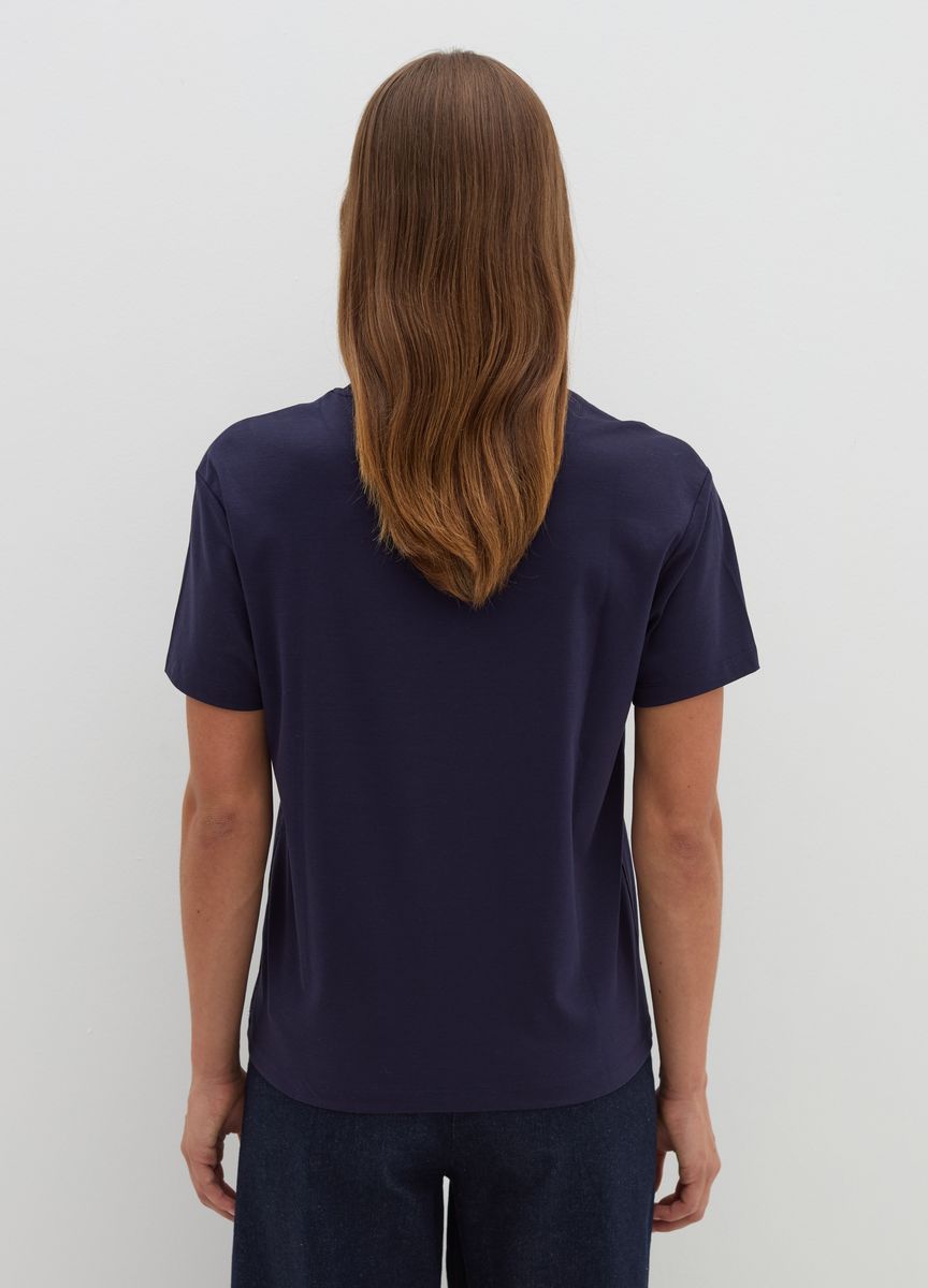 Klassisches Baumwoll-T-Shirt mit Rundhalsausschnitt