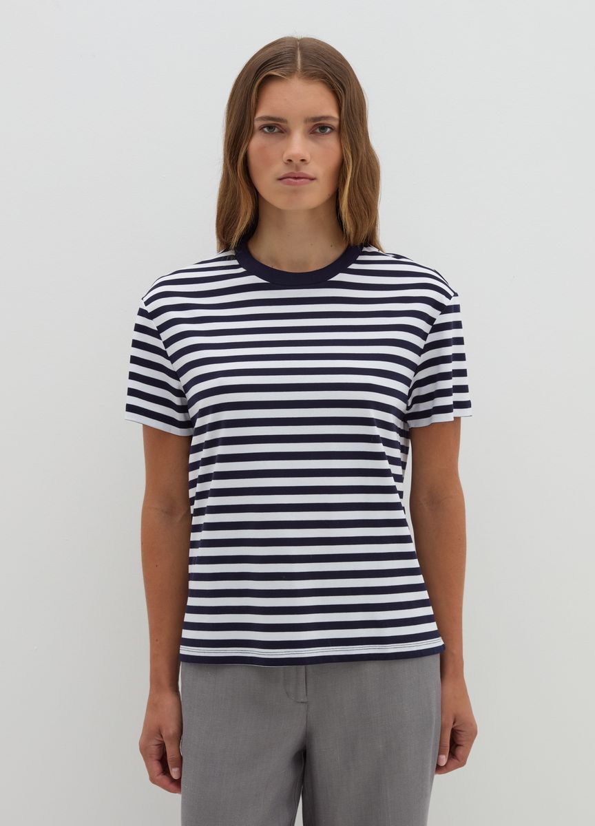 Klassisches Baumwoll-T-Shirt mit Rundhalsausschnitt