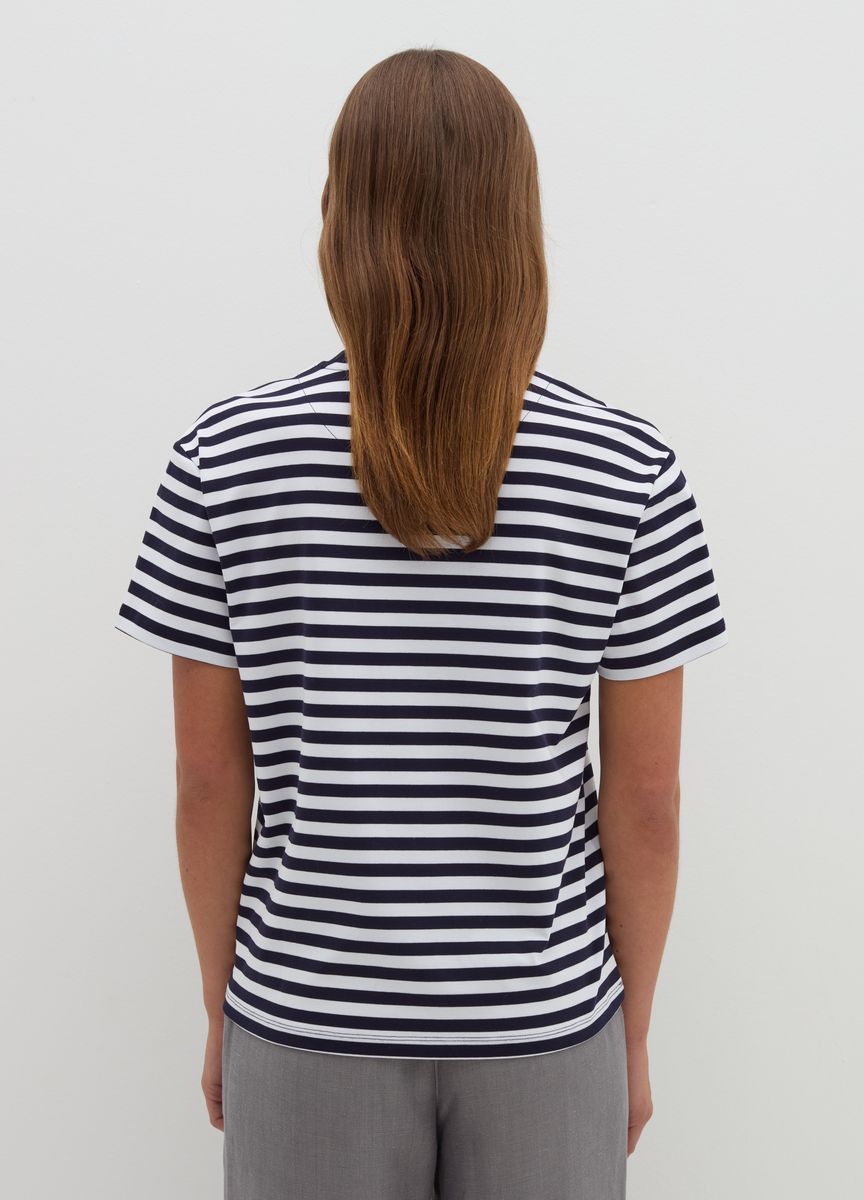 Klassisches Baumwoll-T-Shirt mit Rundhalsausschnitt