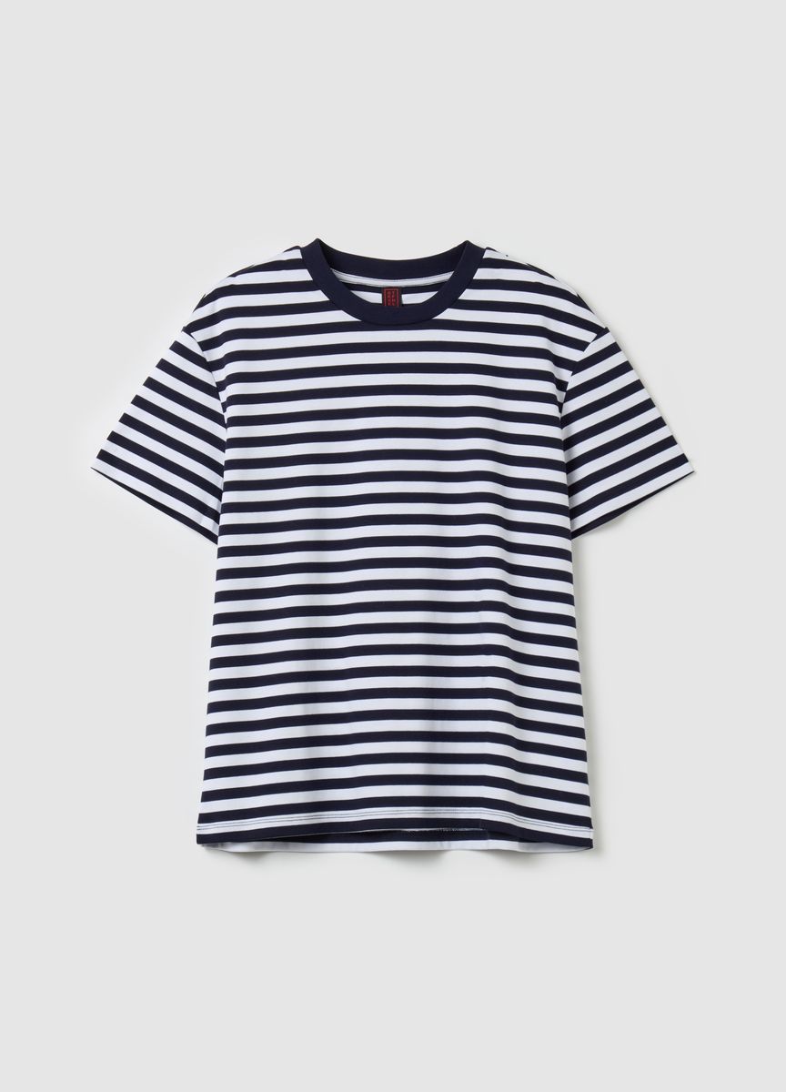 Klassisches Baumwoll-T-Shirt mit Rundhalsausschnitt