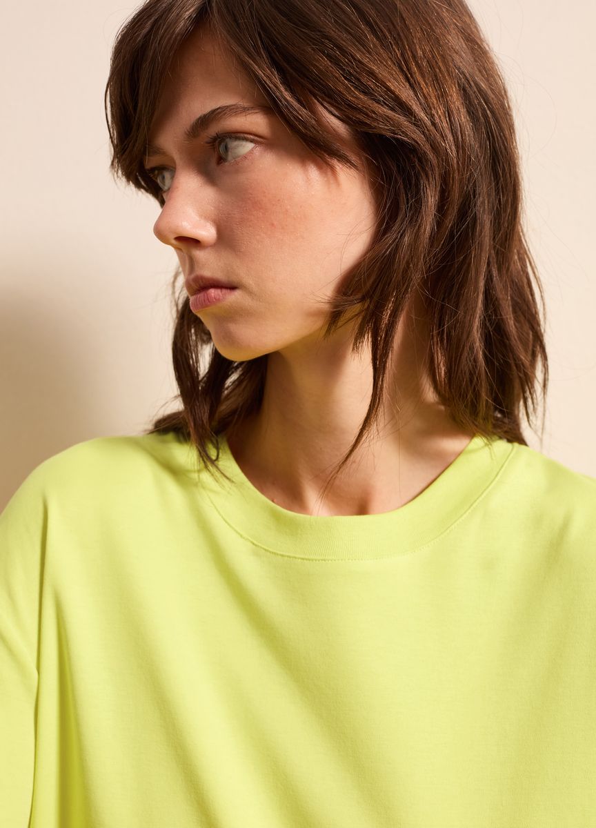 Klassisches Baumwoll-T-Shirt mit Rundhalsausschnitt